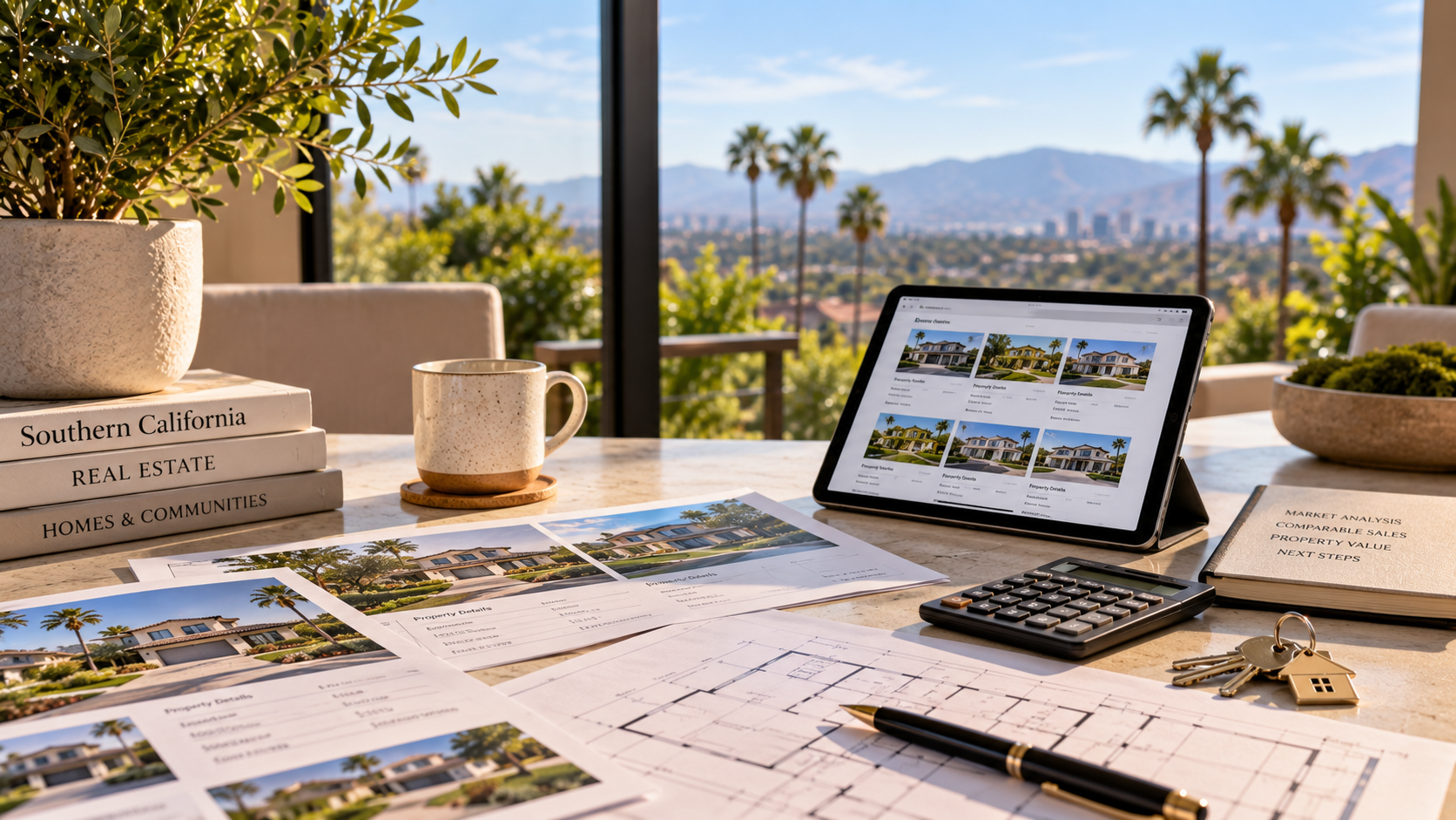 Comparable home sales being reviewed to help estimate residential property value